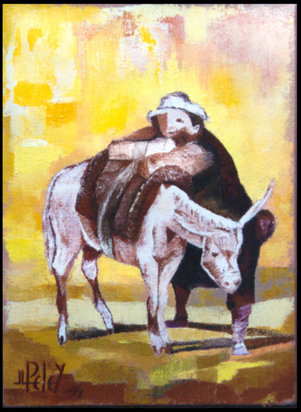 008.0Sancho Panza  1995  (huile sur toile 33 x 25 cm)