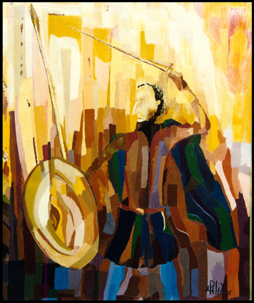 008 Don Quichotte  1995  (huile sur toile 60 x 75 cm)