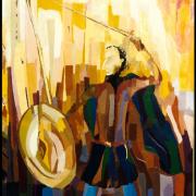 008 Don Quichotte  1995  (huile sur toile 60 x 75 cm)