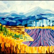 009 Mont Ventoux face sud  1996  (huile sur toile 75 x 60 cm