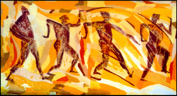013 Rythme  1994  (huile sur toile 75 x 45 cm)